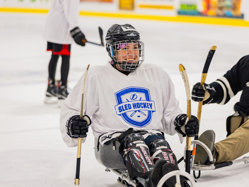 All Abilities Day Community First Igloo Brooks Sled Hockey 9