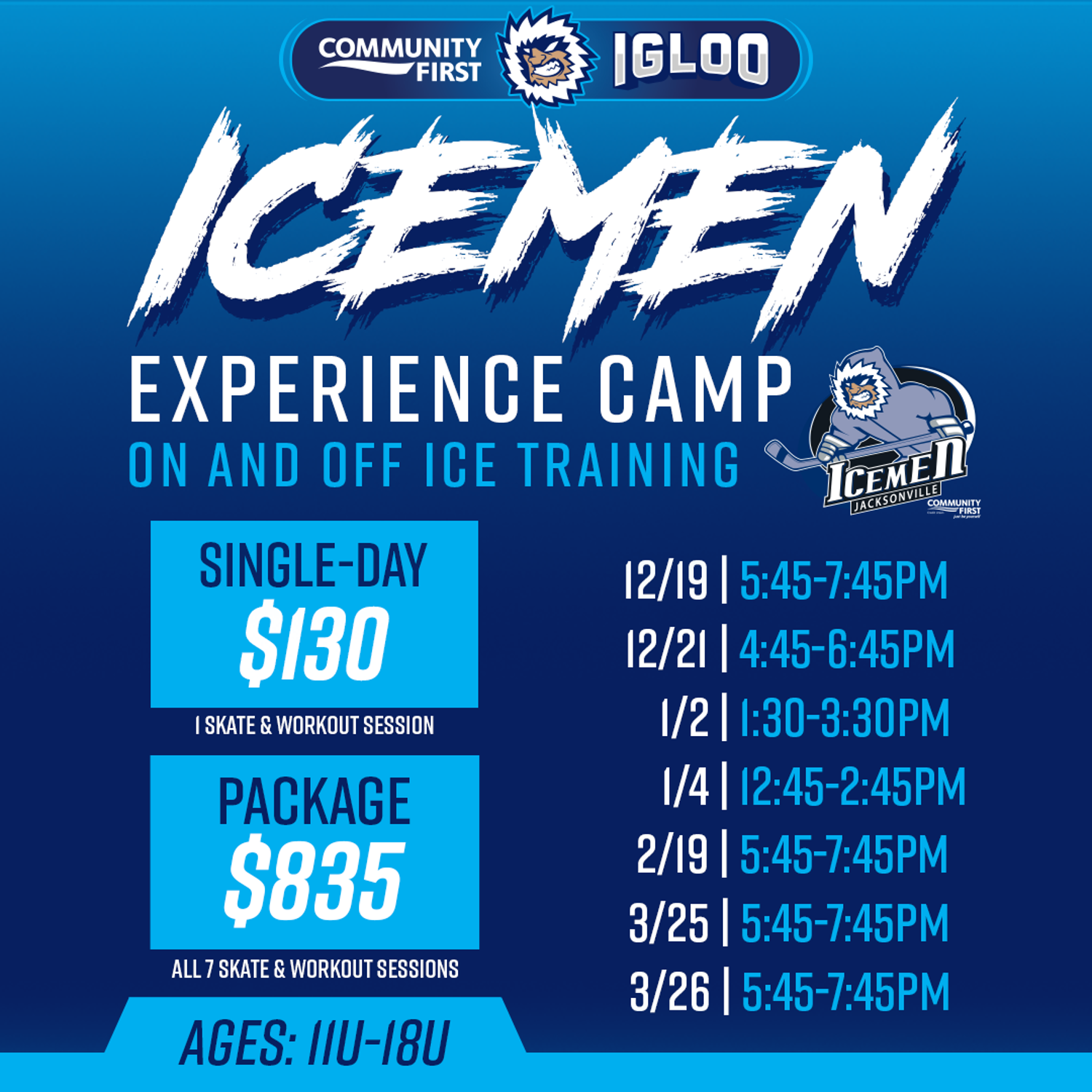 Icemen Experience Camp 23 All Dates V3 1080X1080