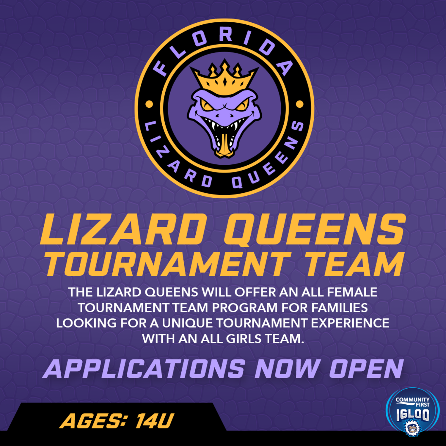 Lizard Queens Apply Now 1080X1080