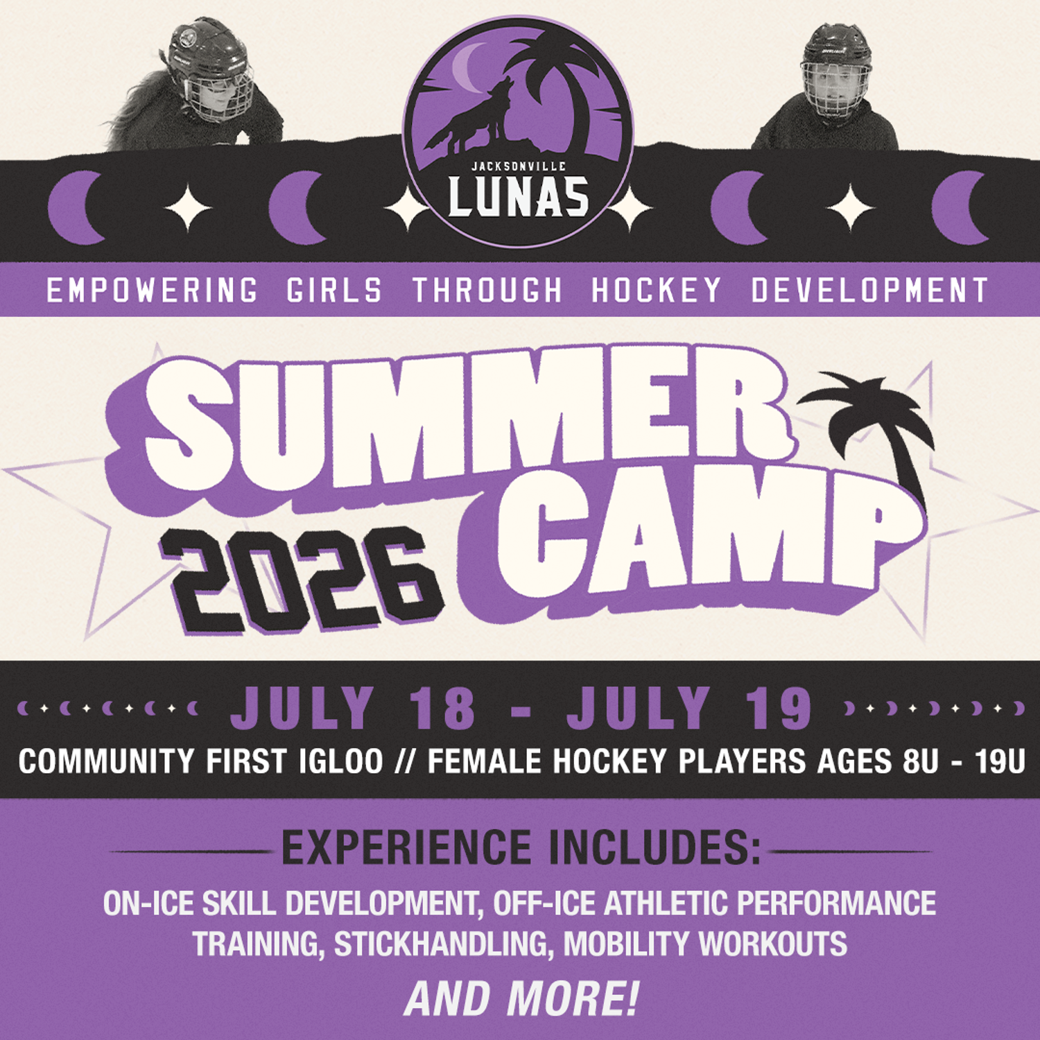 Lunas Summer Camp 2026 Social 1080X1080